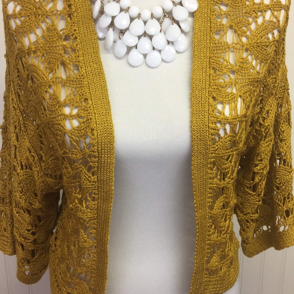 Bongo Crocheted Shawl Sweater - Picture 2 of 4